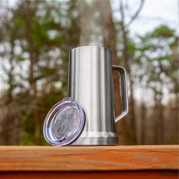 XPAC 22 Ounce Beer Stein with Lid and Handle Stainless Steel - Picture 5 of 10
